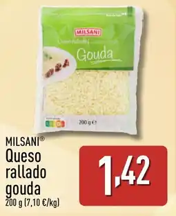 ALDI MILSANI Queso rallado gouda oferta