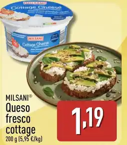 ALDI MILSANI Queso fresco cottage oferta