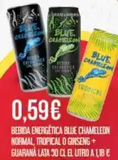 Claudio Guaraná - bebida energetica blue chameleon normal, tropical o ginseng + oferta