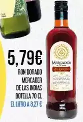 Claudio Mercader - ron dorado mercader de las indias oferta