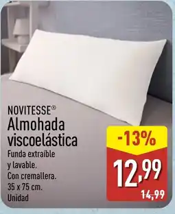 ALDI NOVITESSE Almohada viscoelástica oferta