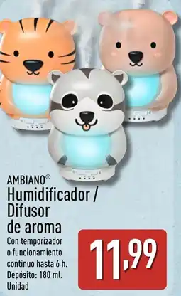 ALDI AMBIANO Humidificador/ Difusor de aroma oferta