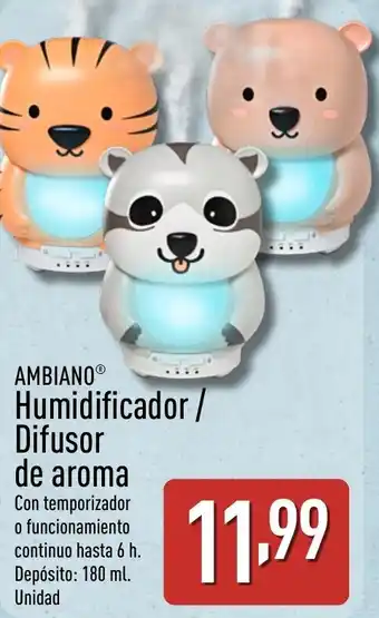 AMBIANO Humidificador/ Difusor de aroma