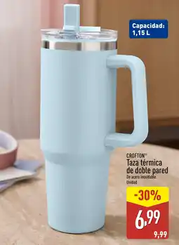 ALDI CROFTON Taza térmica de doble pared oferta