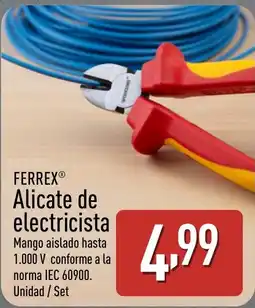 ALDI FERREX Alicate de electricista oferta