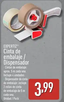 ALDI EXPERTIZ Cinta de embalaje / Dispensador oferta