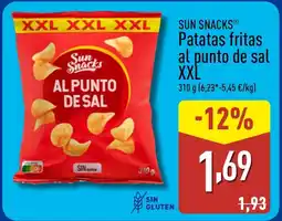 ALDI SUN SNACKS Patatas fritas al punto de sal XXL oferta