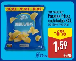 ALDI SUN SNACKS Patatas fritas onduladas XXL oferta