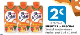 Supermercados Lupa BIFRUTAS de PASCUAL Tropical, Mediterráneo o Pacífico oferta