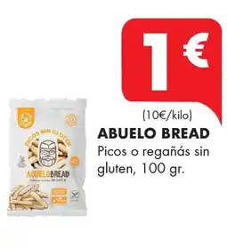 Supermercados Lupa ABUELO BREAD Picos o regañás sin gluten oferta