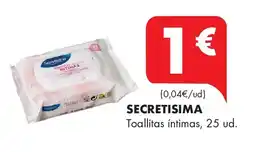 Supermercados Lupa SECRETISIMA Toallitas íntimas oferta