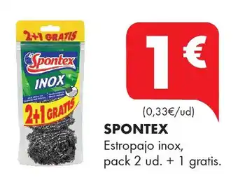 Supermercados Lupa SPONTEX Estropajo inox oferta