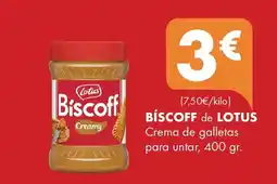 Supermercados Lupa BÍSCOFF de LOTUS Crema de galletas para untar oferta