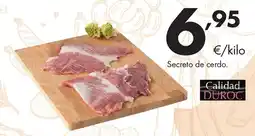Supermercados Lupa Secreto de cerdo oferta