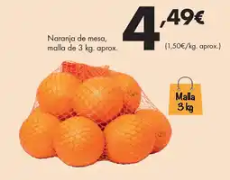 Supermercados Lupa Naranja de mesa oferta