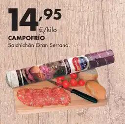 Supermercados Lupa CAMPOFRÍO Salchichón Gran Serrano. oferta