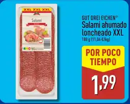 ALDI GUT DREI EICHEN Salami ahumado loncheado XXL oferta
