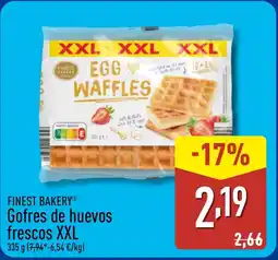 ALDI FINEST BAKERY Gofres de huevos frescos XXL oferta