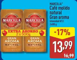 ALDI MARCILLA Café molido natural Gran aroma oferta