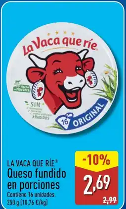 ALDI LA VACA QUE RIE Queso fundido en porciones oferta