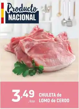 Coviran Chuleta de lomo de cerdo oferta