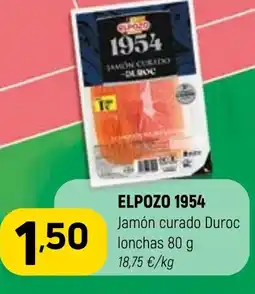 Coviran ELPOZO 1954 Jamón curado Duroc lonchas oferta
