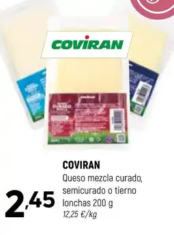 Coviran COVIRAN Queso mezcla curado, semicurado o tierno lonchas oferta