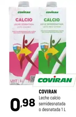Coviran COVIRAN Leche calcio semidesnatada o desnatada oferta