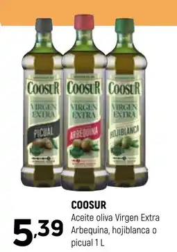 Coviran COOSUR Aceite oliva Virgen Extra Arbequina, hojiblanca o picual oferta