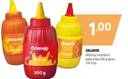 Coviran ORLANDO Ketchup, mostaza o salsa brava oferta