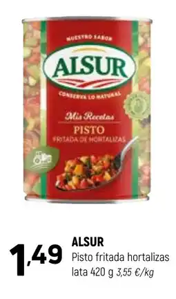 Coviran ALSUR Pisto fritada hortalizas lata oferta