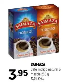Coviran SAIMAZA Café molido natural o mezcla oferta