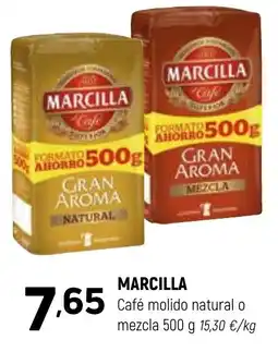 Coviran MARCILLA Café molido natural o mezcla oferta