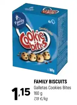 Coviran FAMILY BISCUITS Galletas Cookies Bites oferta