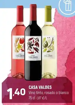 Coviran CASA VALDES Vino tinto, rosado o blanco oferta