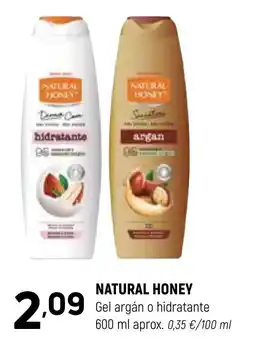 Coviran NATURAL HONEY Gel argán o hidratante oferta