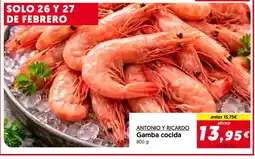 Hiper Usera ANTONIO Y RICARDO Gamba cocida oferta
