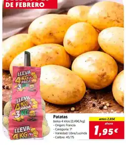 Hiper Usera Patatas oferta