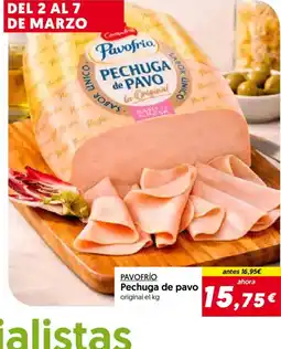 Hiper Usera PAVOFRÍO Pechuga de pavo original oferta