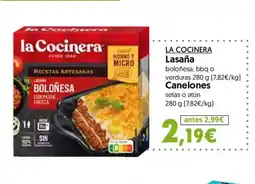 Hiper Usera LA COCINERA Lasaña oferta