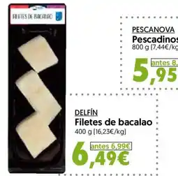 Hiper Usera DELFÍN Filetes de bacalao oferta