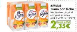 Hiper Usera BIFRUTAS Zumo con leche oferta