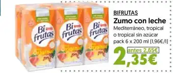 Hiper Usera BIFRUTAS Zumo con leche oferta