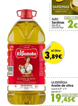 Hiper Usera LA ESPAÑOLA Aceite de oliva oferta