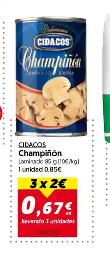 Hiper Usera CIDACOS Champiñón Laminado oferta