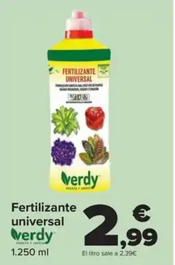Carrefour VERDY Fertilizante universal oferta