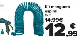 Carrefour Kit manguera espiral oferta