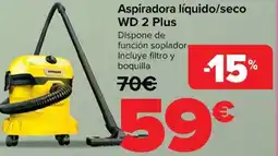 Carrefour KARCHER Aspiradora líquido/seco WD 2 Plus oferta