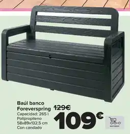 Carrefour Baúl banco Foreverspring oferta