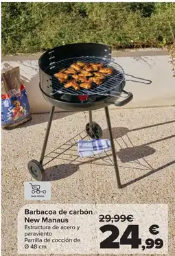 Carrefour Barbacoa de carbón New Manaus oferta